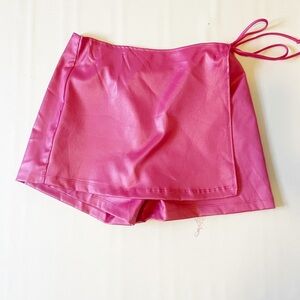 Conti USA pink shiny skort size L
